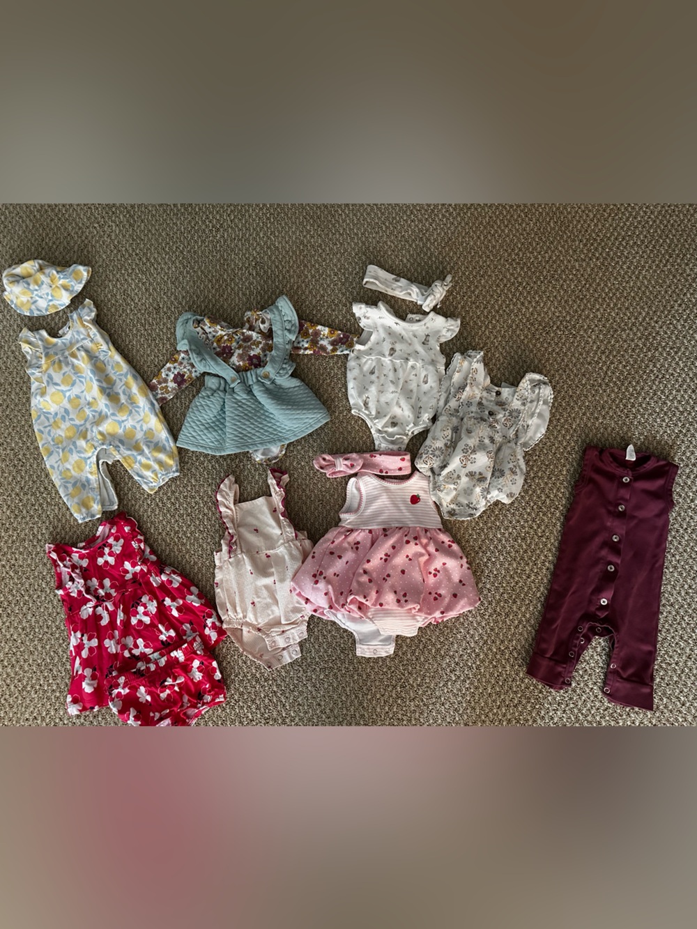Lot of 0-3 baby outfits